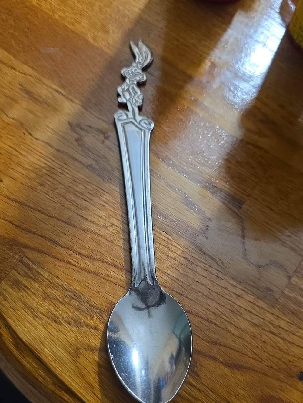 Vintage Nestle Quik Bunny Rabbit Stainless Steel Spoon ~7.5" Quick NesQuik